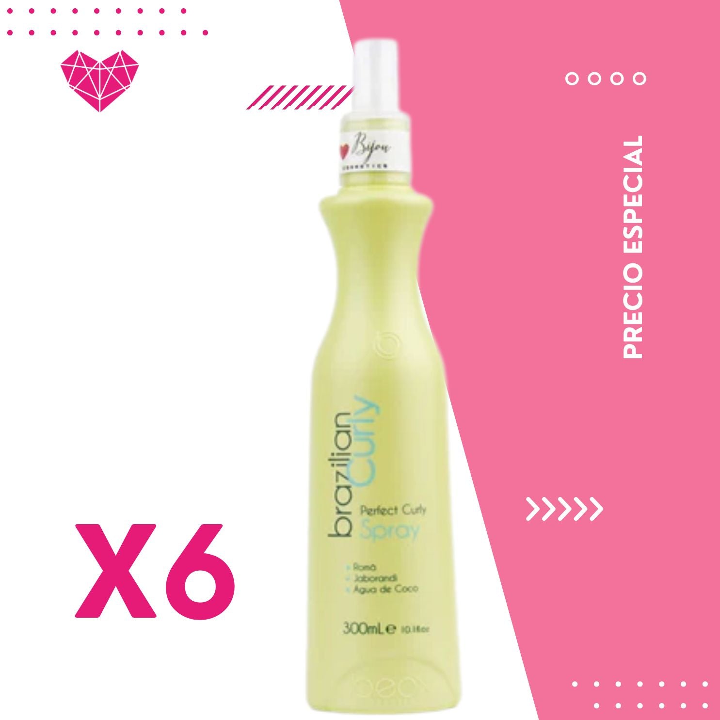 Perfect Spray Brazilian Curly 300mL x 6 unidades