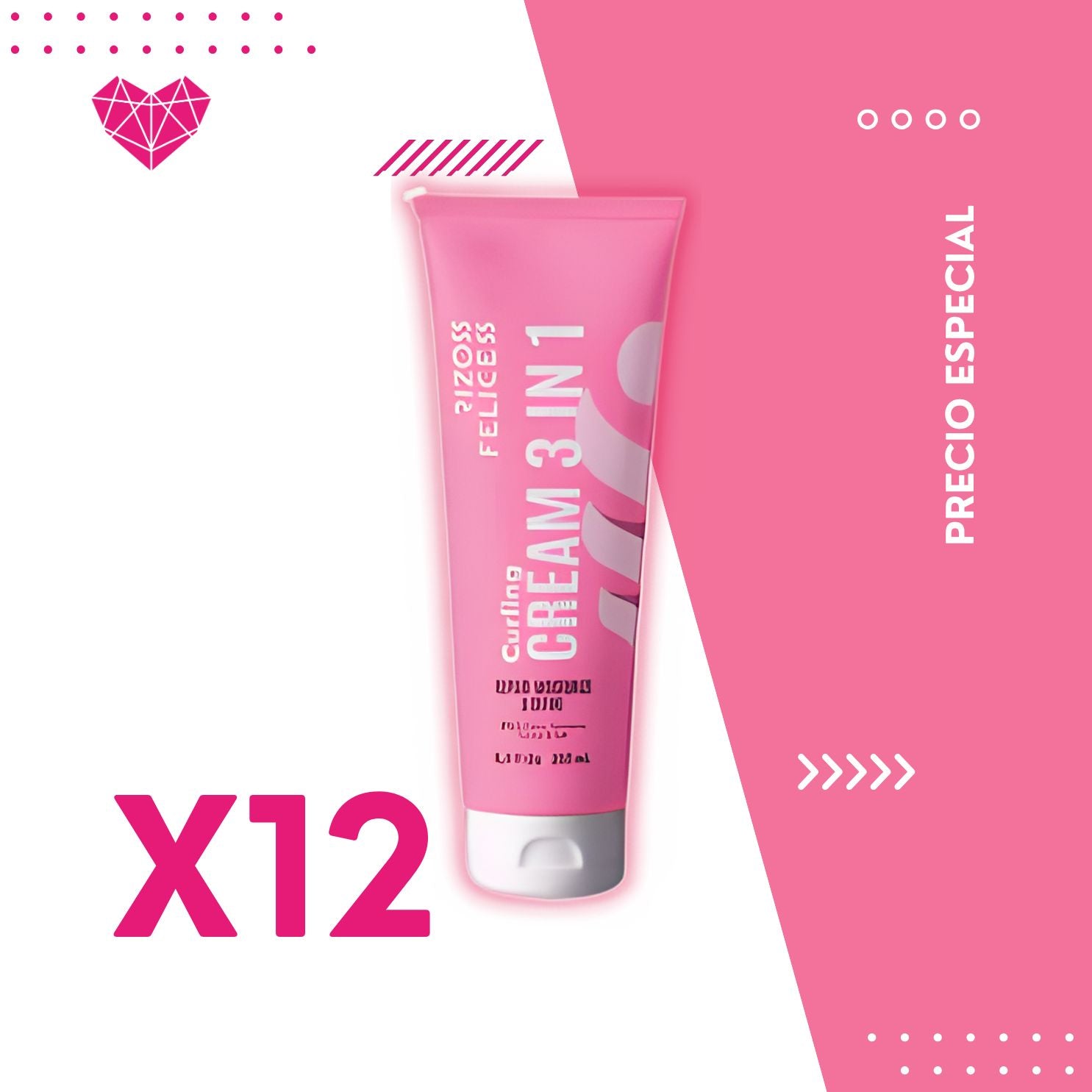 RF- Curling-cream-plus 250 ml x 12 unidades