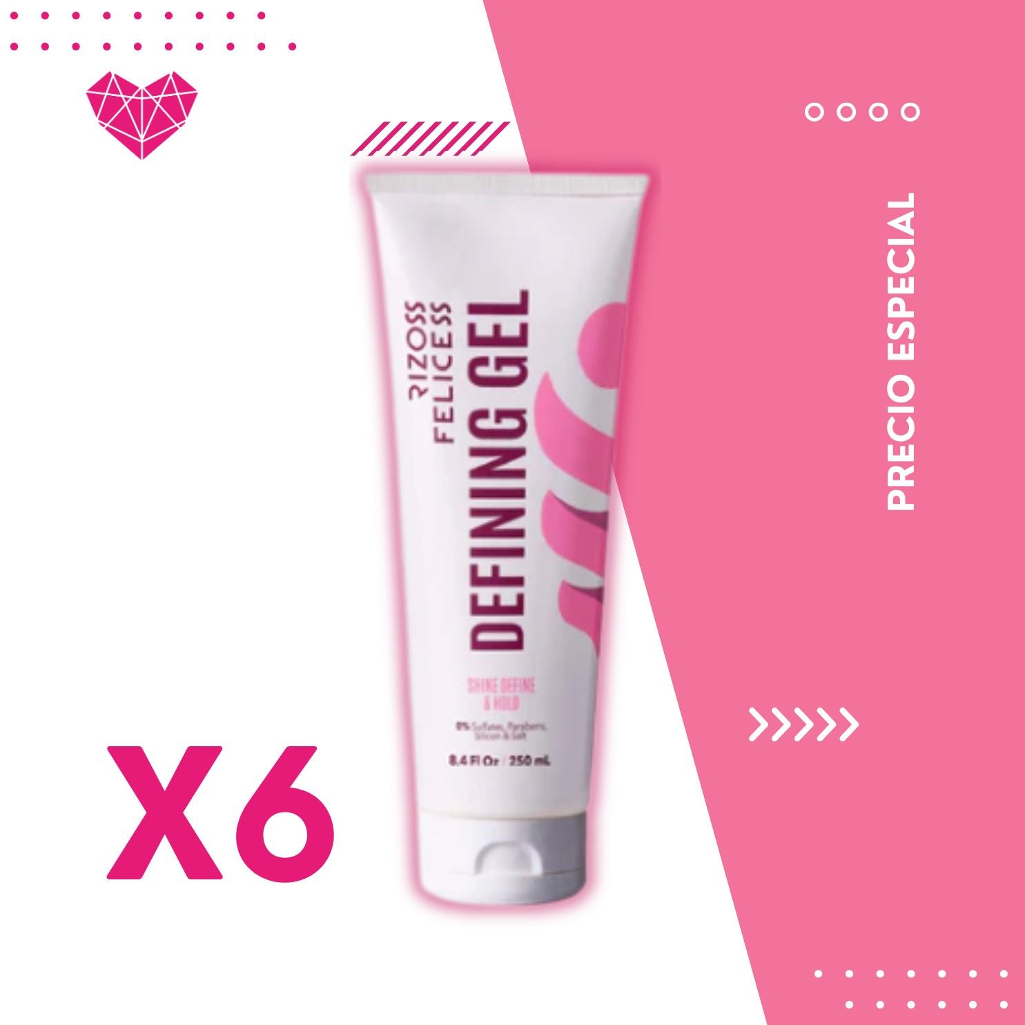 RF- Fluid-gel-plus 250 ml x 6 unidades