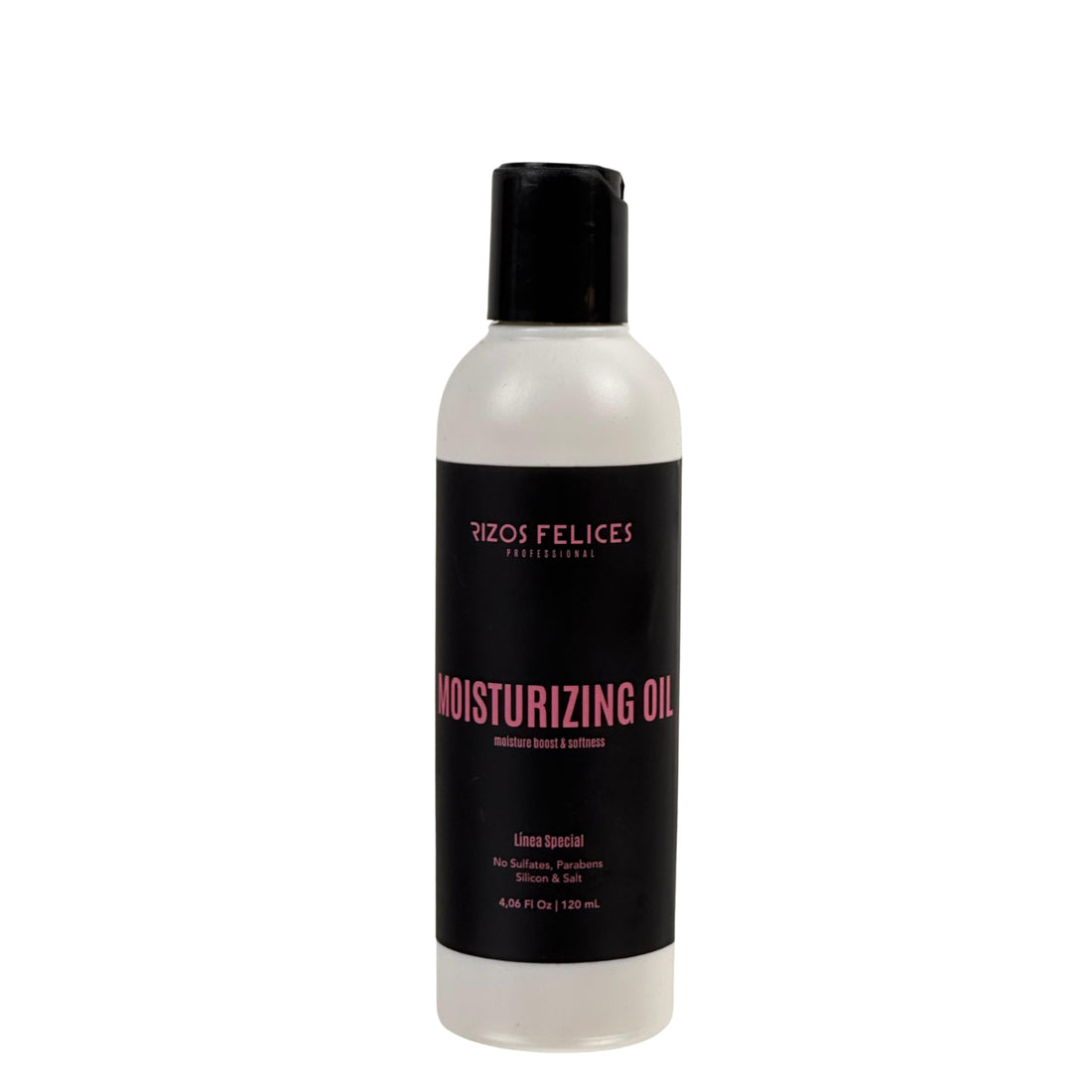 ACEITE HUMECTANTE RIZOS FELICES 120ML Lo puedes usar para hacer pre poo, es excelente para incluir en tus mascarillas, también acompaña tu crema o gel de definición y obvio, para finalizar tu rutina rompiendo cast y controlando frizz.