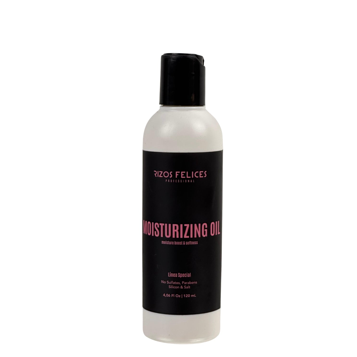 ACEITE HUMECTANTE RIZOS FELICES 120ML Lo puedes usar para hacer pre poo, es excelente para incluir en tus mascarillas, también acompaña tu crema o gel de definición y obvio, para finalizar tu rutina rompiendo cast y controlando frizz.