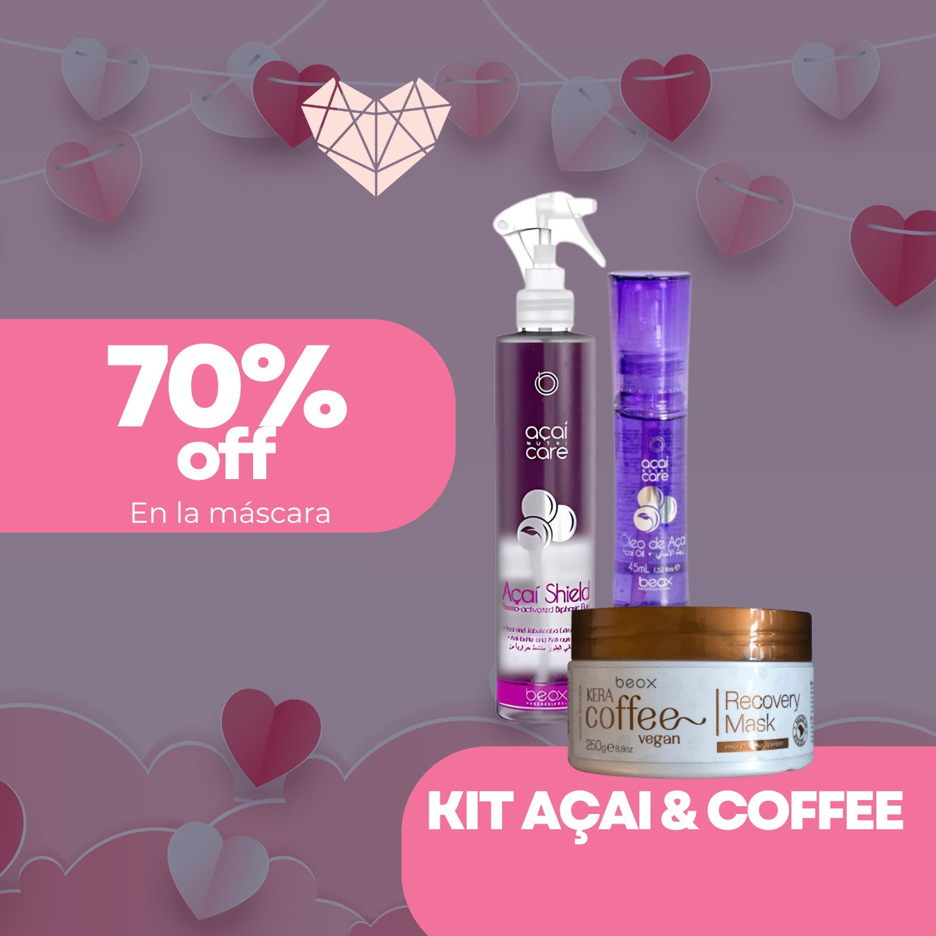 Kit Açaí y Keracoffe 70% off