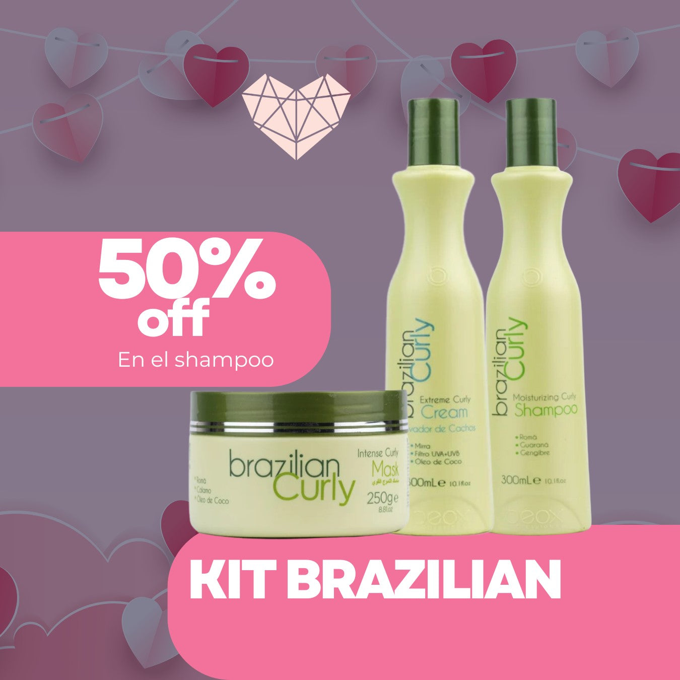 Brazilian Curly 50% Off