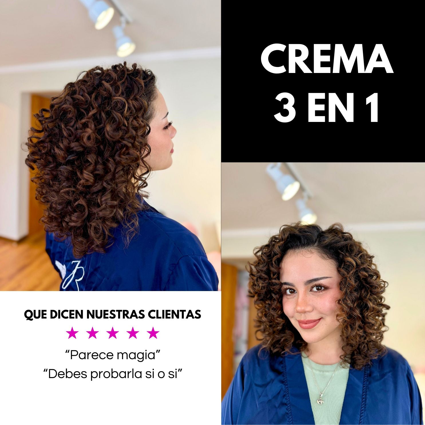 Crema 3 en 1 Rizos Felices de 1 Litro