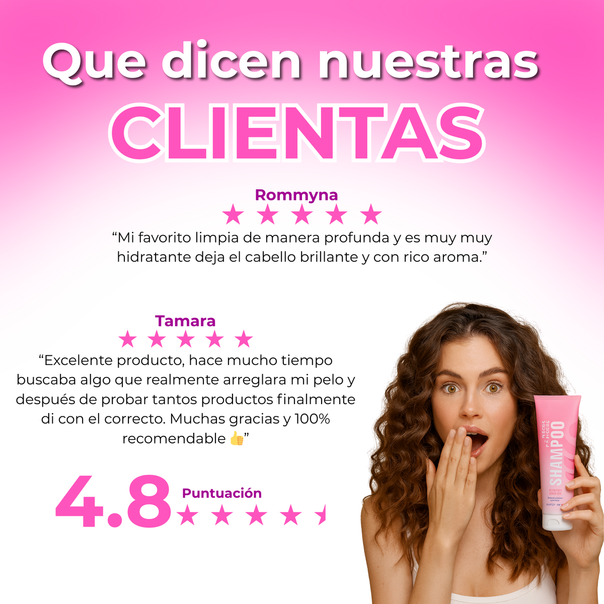 Este shampoo es el mismo que usamos en nuestro centro de experiencia. Más de 1000 clientes lo aman por su suavidad, al usarlo deja tu cabello limpio, fresco, suave y preparado de manera perfecta para los productos de estilizado.
