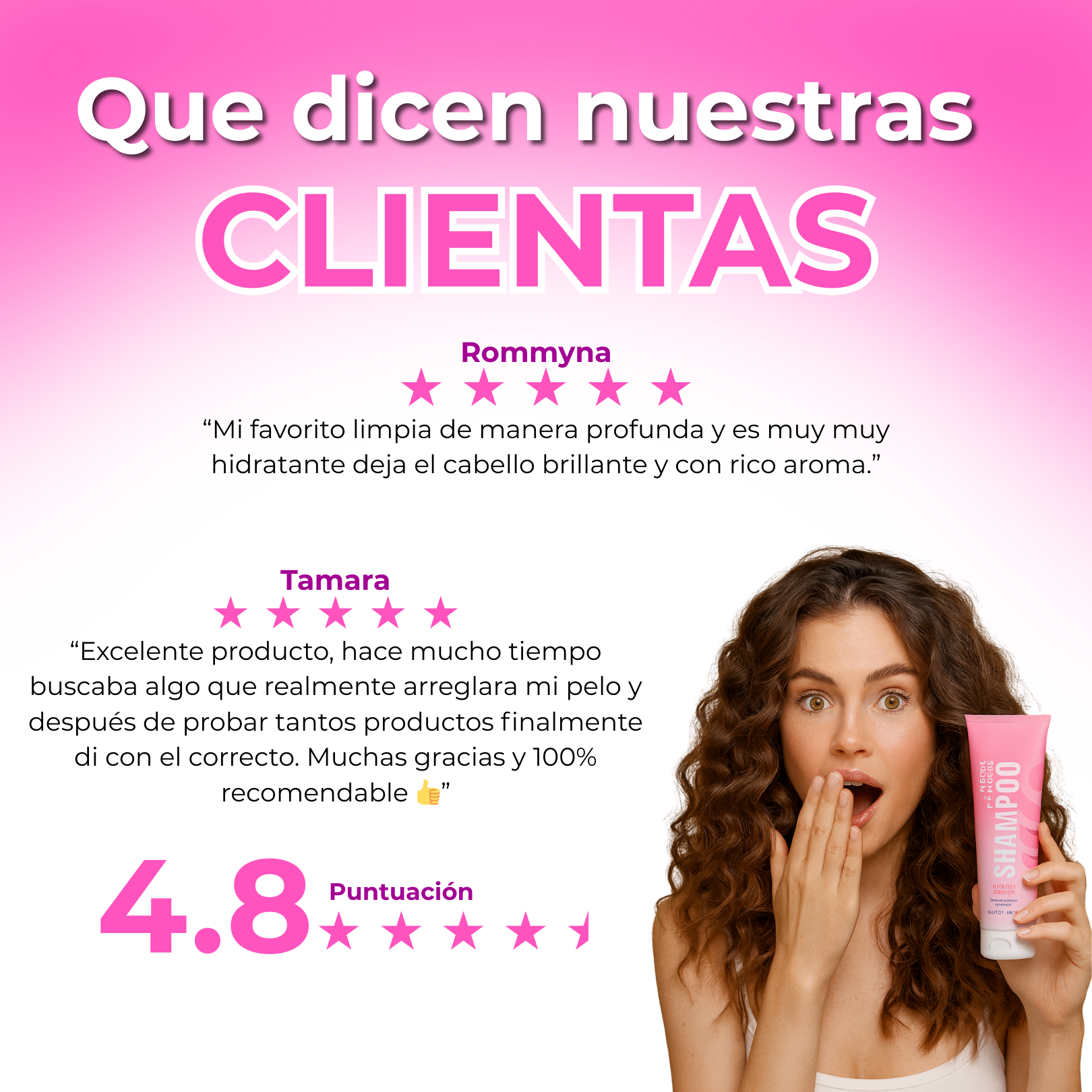 Este shampoo es el mismo que usamos en nuestro centro de experiencia. Más de 1000 clientes lo aman por su suavidad, al usarlo deja tu cabello limpio, fresco, suave y preparado de manera perfecta para los productos de estilizado.