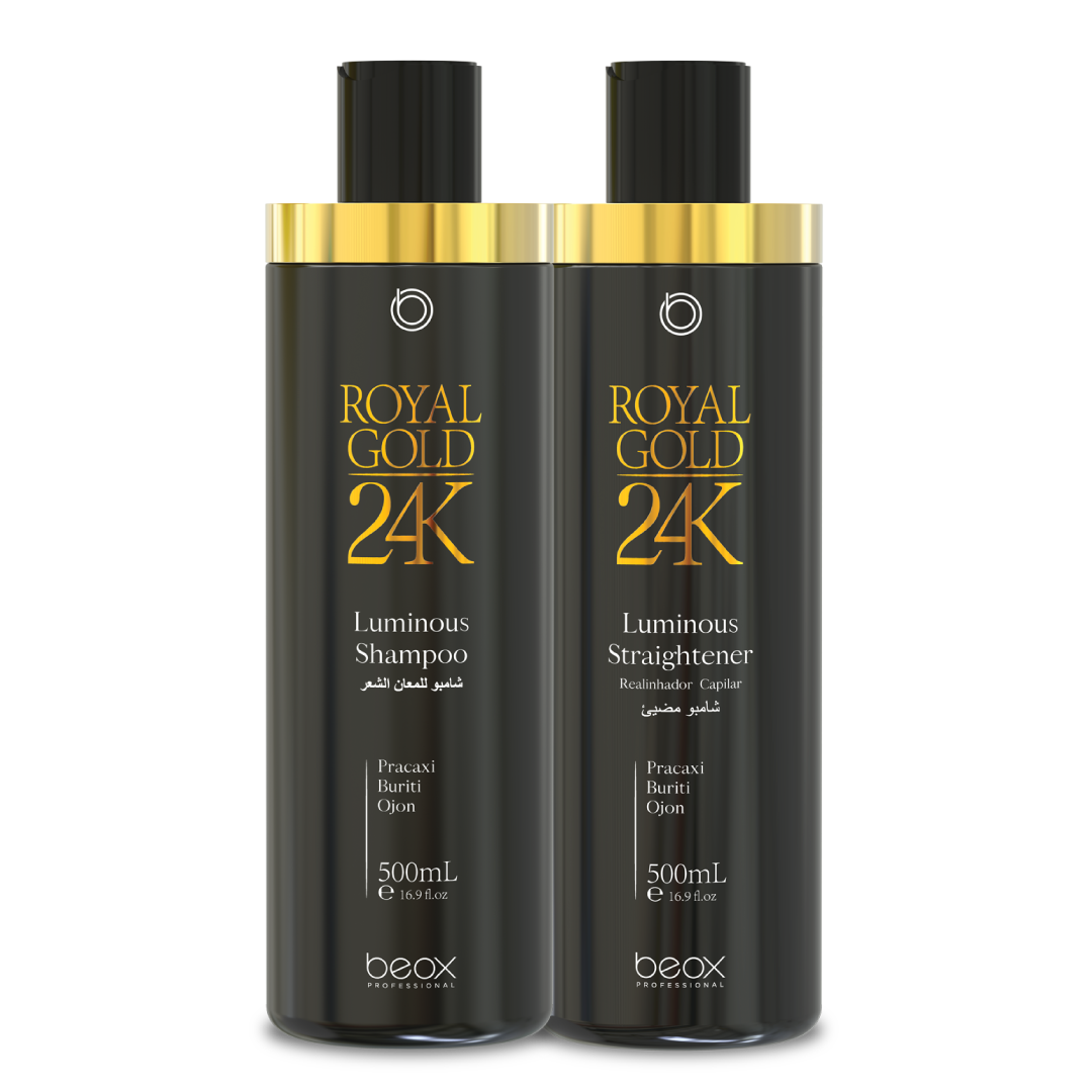 Kit Alisado Royal Gold 24k 500ml - Bijou Cosmetics